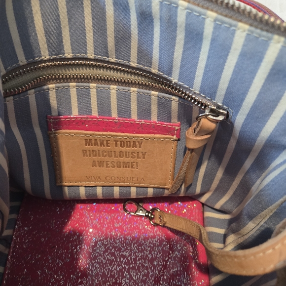 Embroidered Black Quilted Bag with Multicolor Strap - Picture 5 of 9